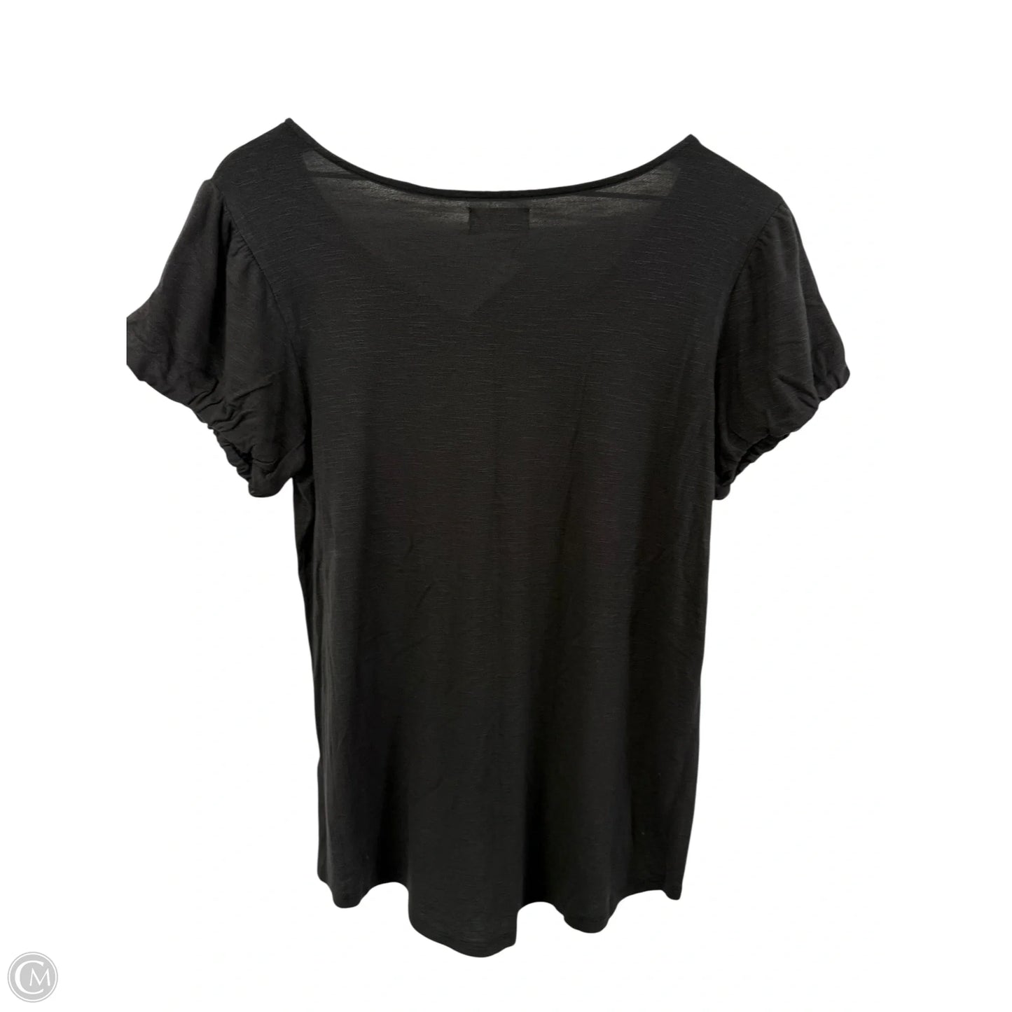 Top Short Sleeve Basic By Maurices In Grey, Size: M