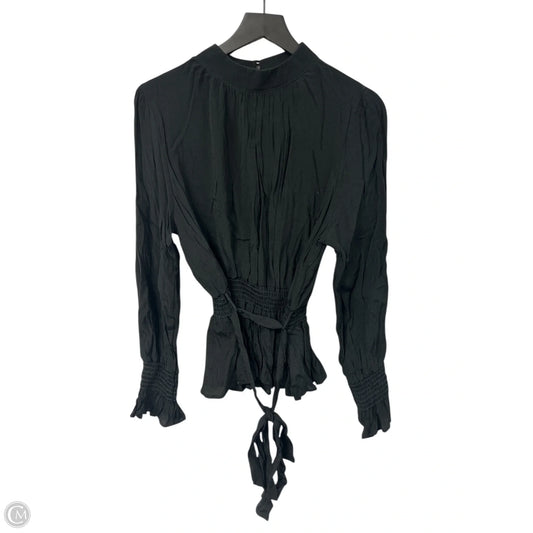 Top Long Sleeve By Clothes Mentor In Black, Size: M