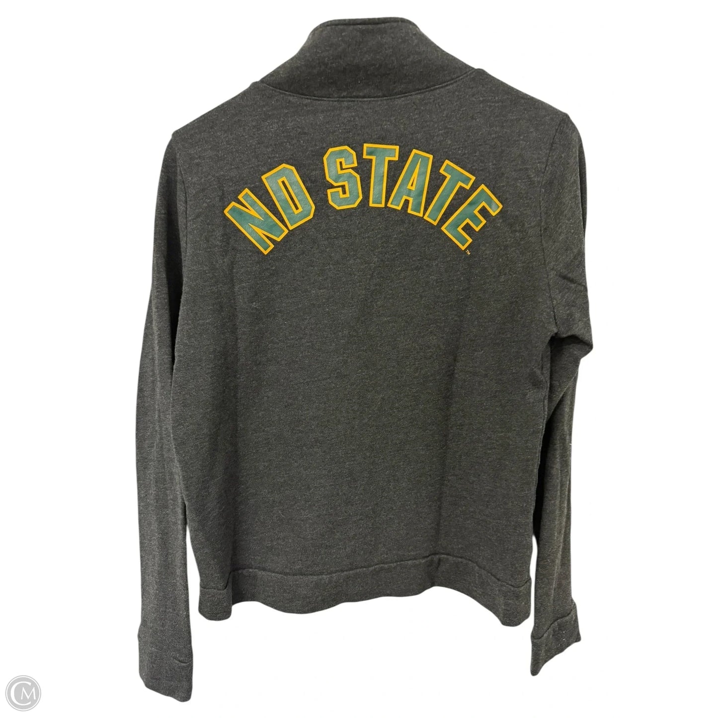 Sweatshirt Collar By Pink In Grey, Size: M