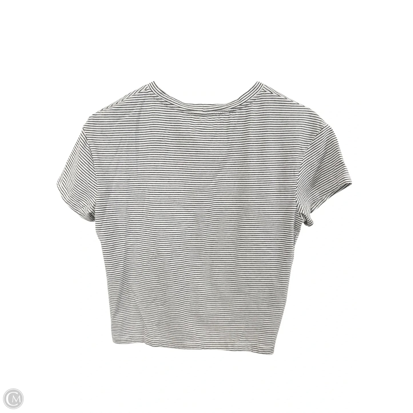 Top Short Sleeve By Lush In Striped Pattern, Size: S