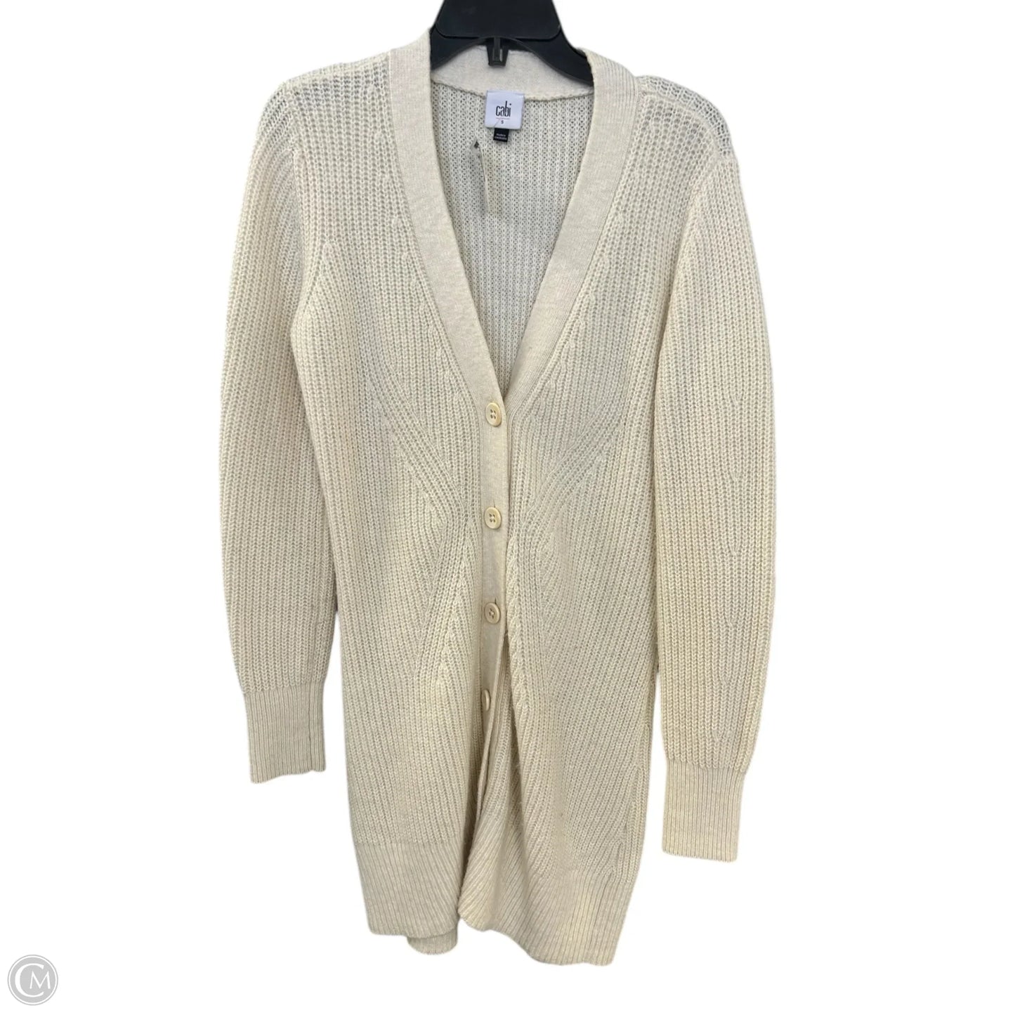 Sweater Cardigan By Cabi In Cream, Size: S