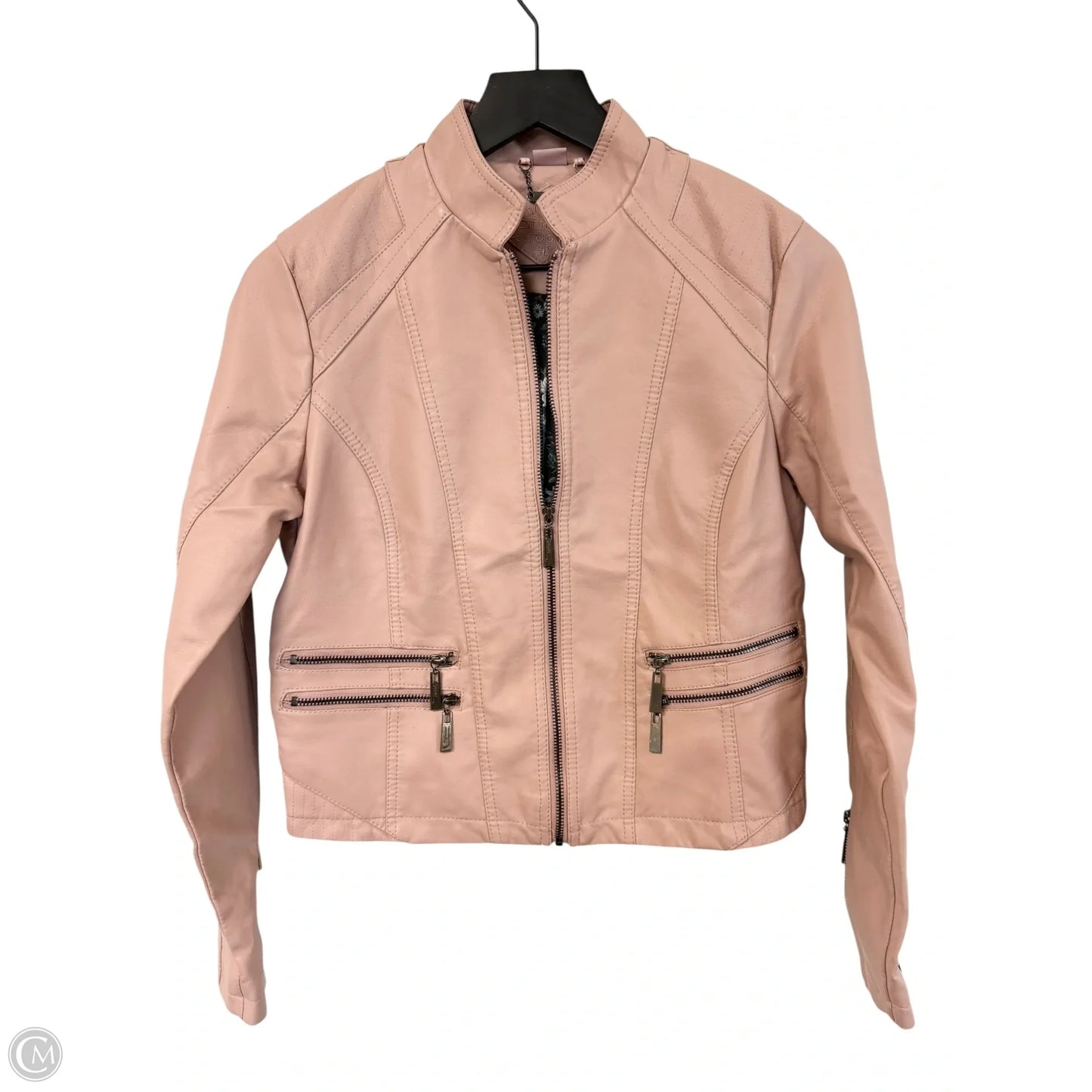Jacket Moto By Jou Jou In Pink, Size: S