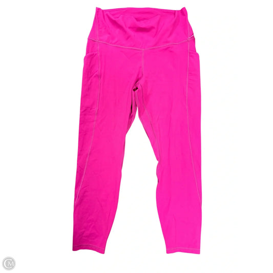 Athletic Leggings By Lululemon In Pink, Size: 10