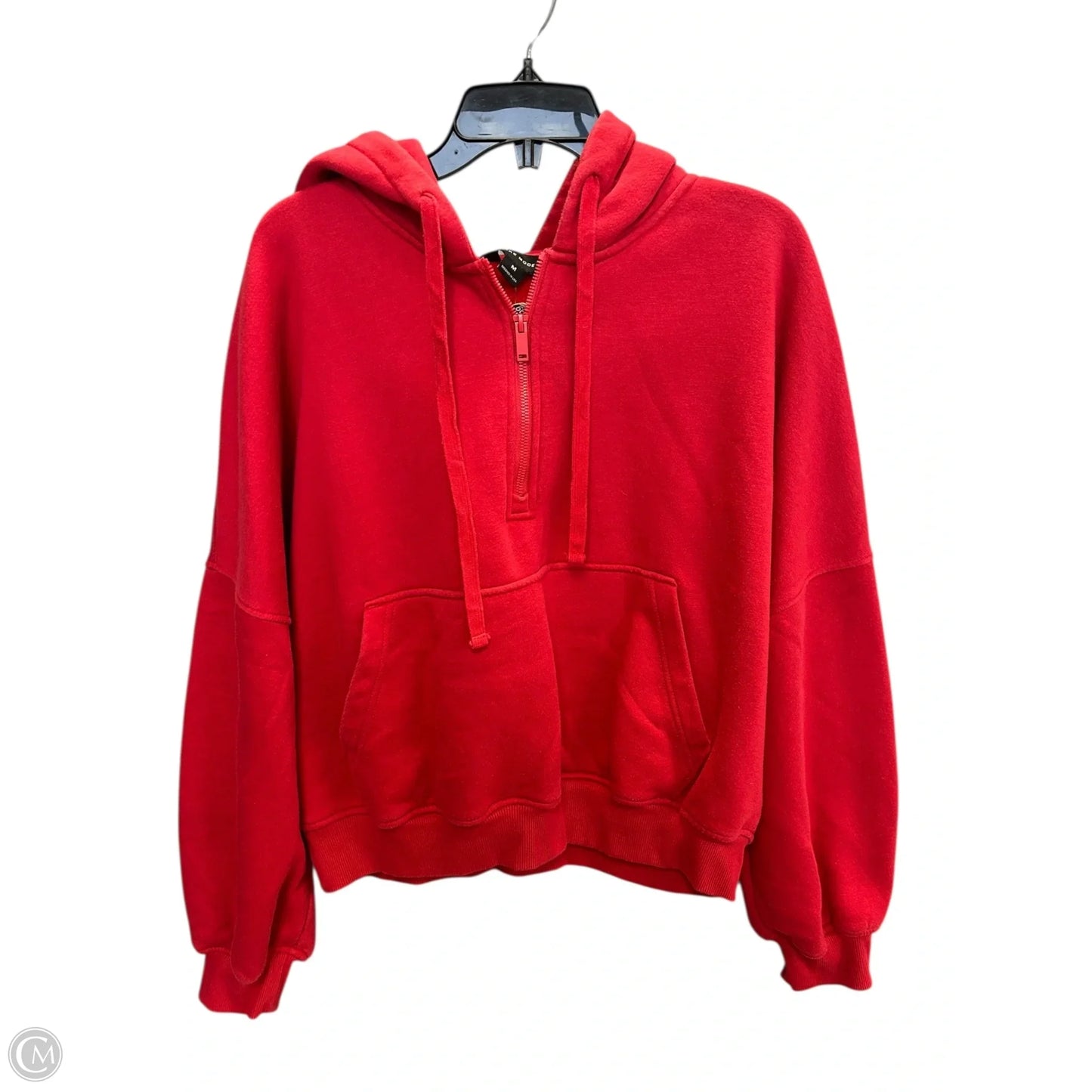 Sweatshirt Hoodie By Rae Mode In Red, Size: M