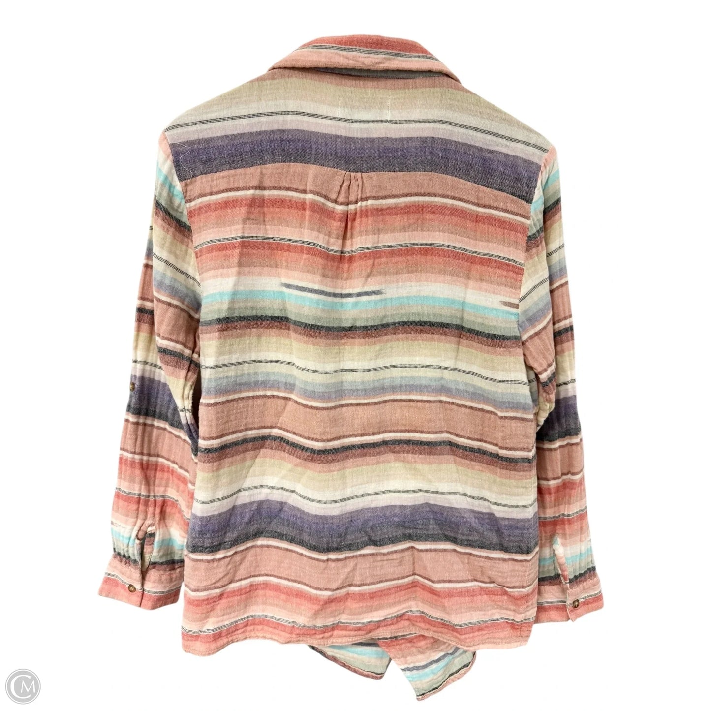 Blouse Long Sleeve By Cmb In Multi-colored, Size: L