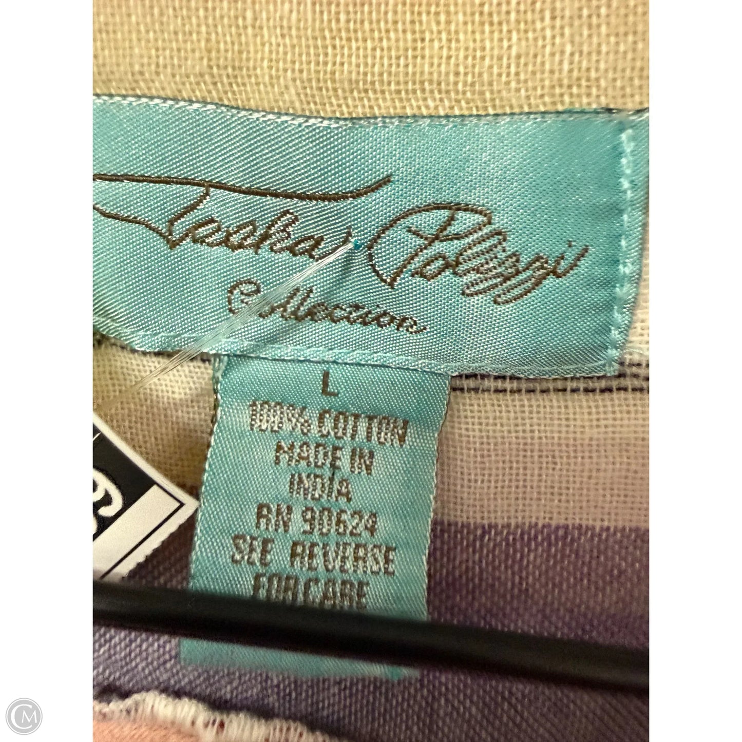 Blouse Long Sleeve By Cmb In Multi-colored, Size: L