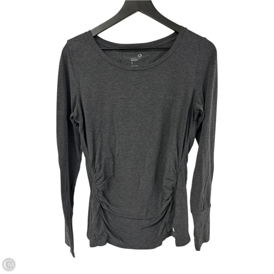 Athletic Top Long Sleeve Crewneck By Gapfit In Grey, Size: M