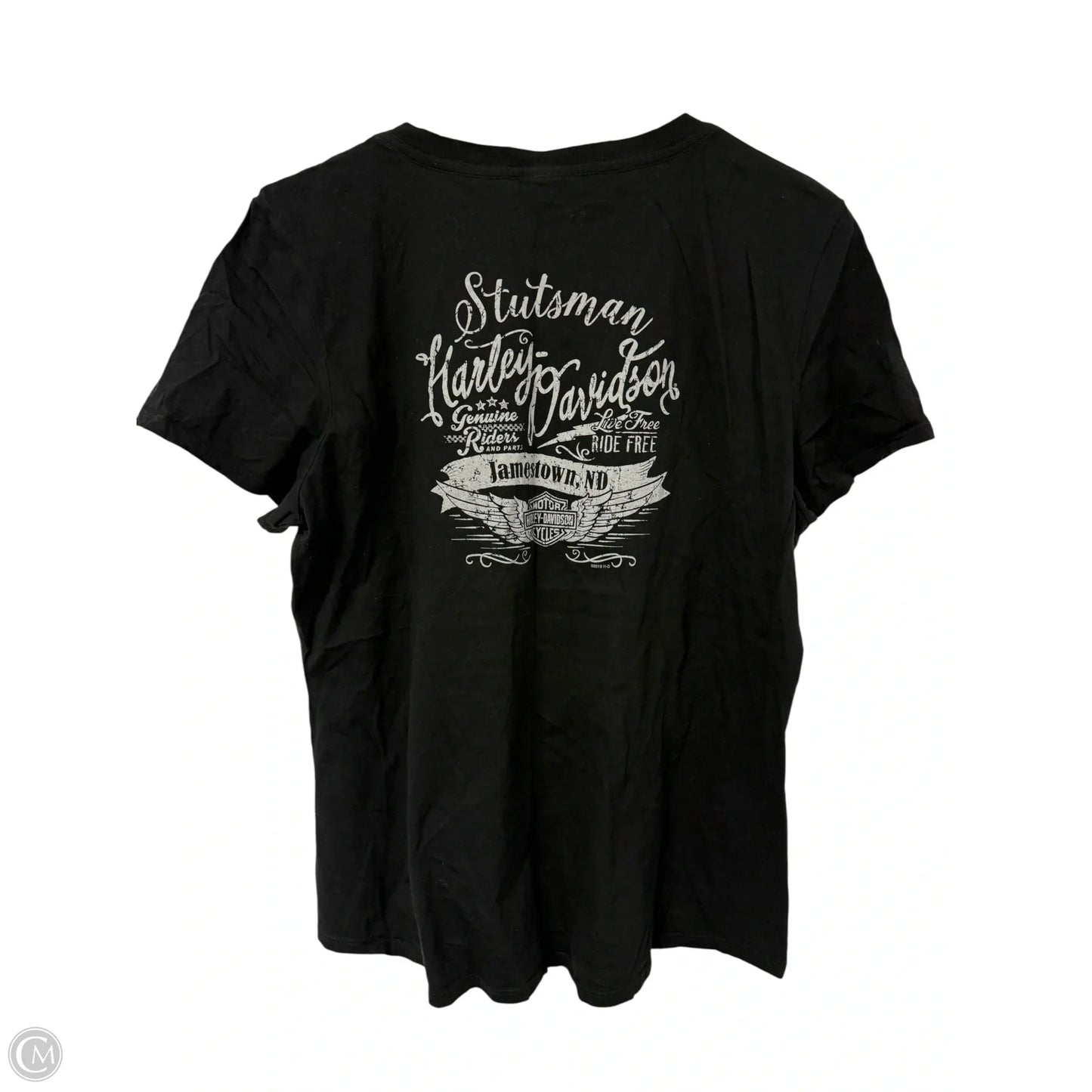 Top Short Sleeve By Harley Davidson In Black, Size: 2x