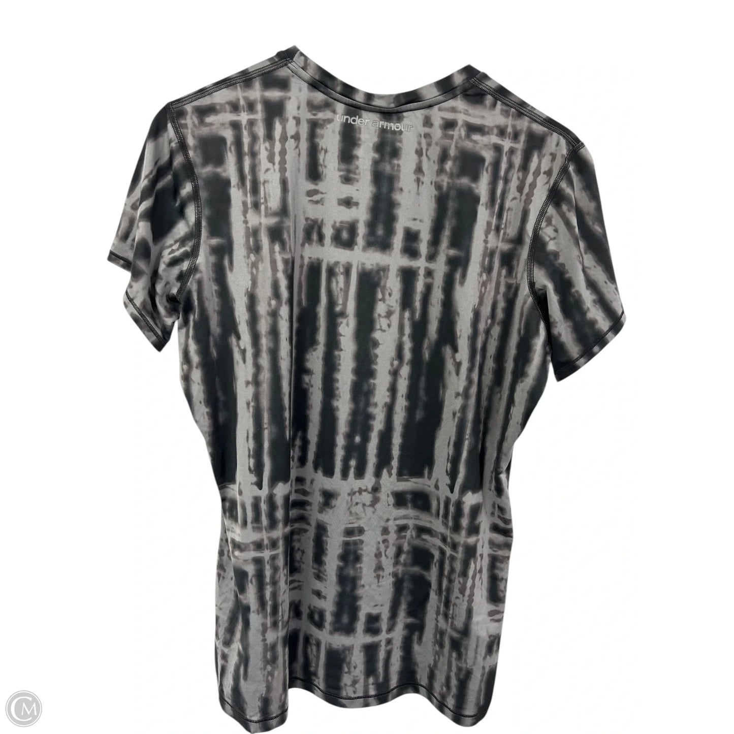 Athletic Top Short Sleeve By Under Armour In Grey, Size: Xl