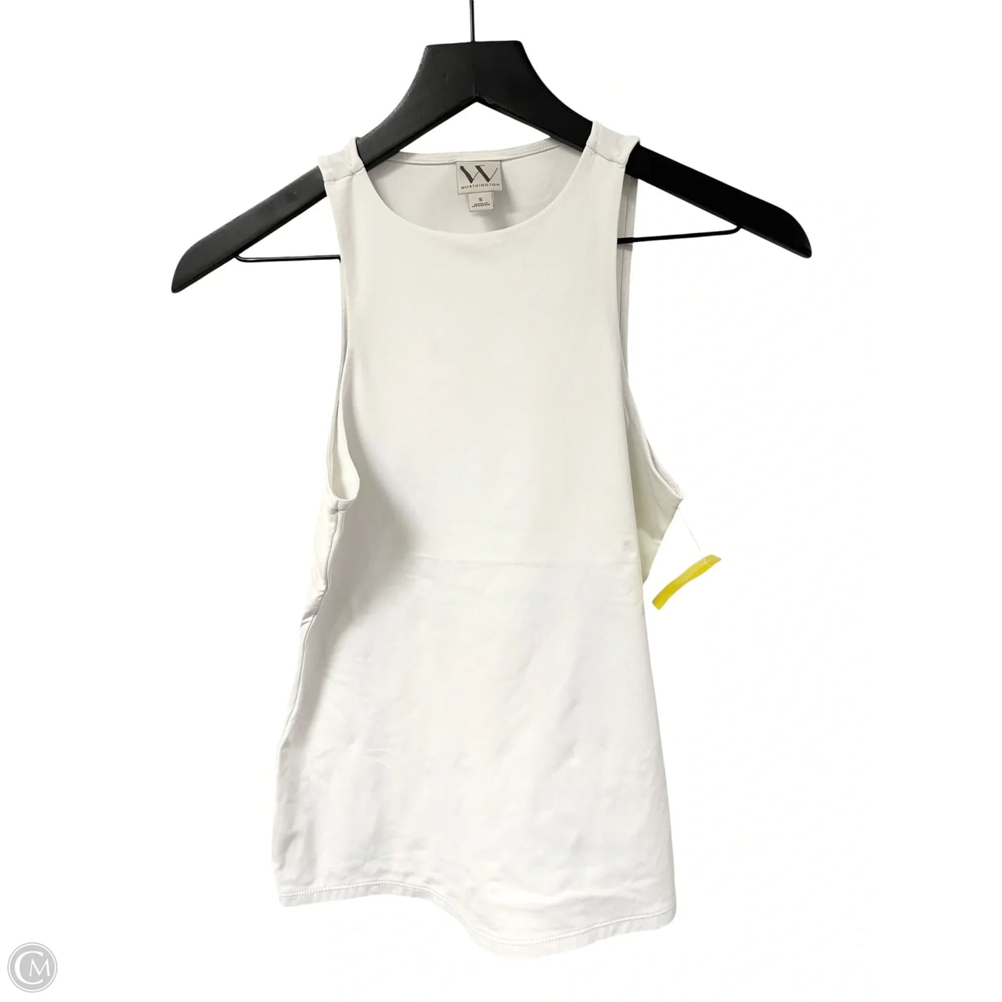 Top Sleeveless Basic By Worthington In White, Size: S