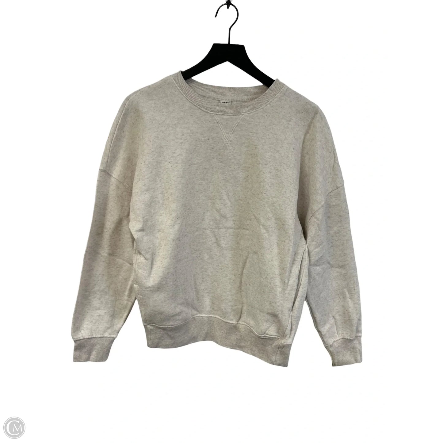 Sweatshirt Crewneck By Clothes Mentor In Tan, Size: S