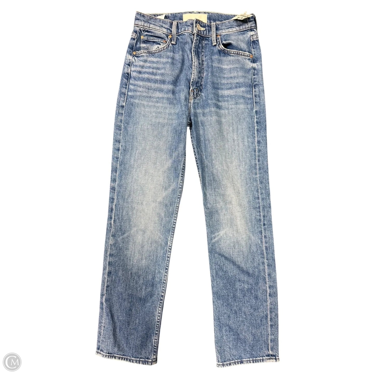 Jeans Straight By Mother In Blue Denim, Size: 2