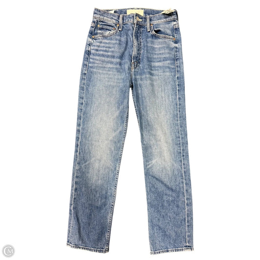 Jeans Straight By Mother In Blue Denim, Size: 2