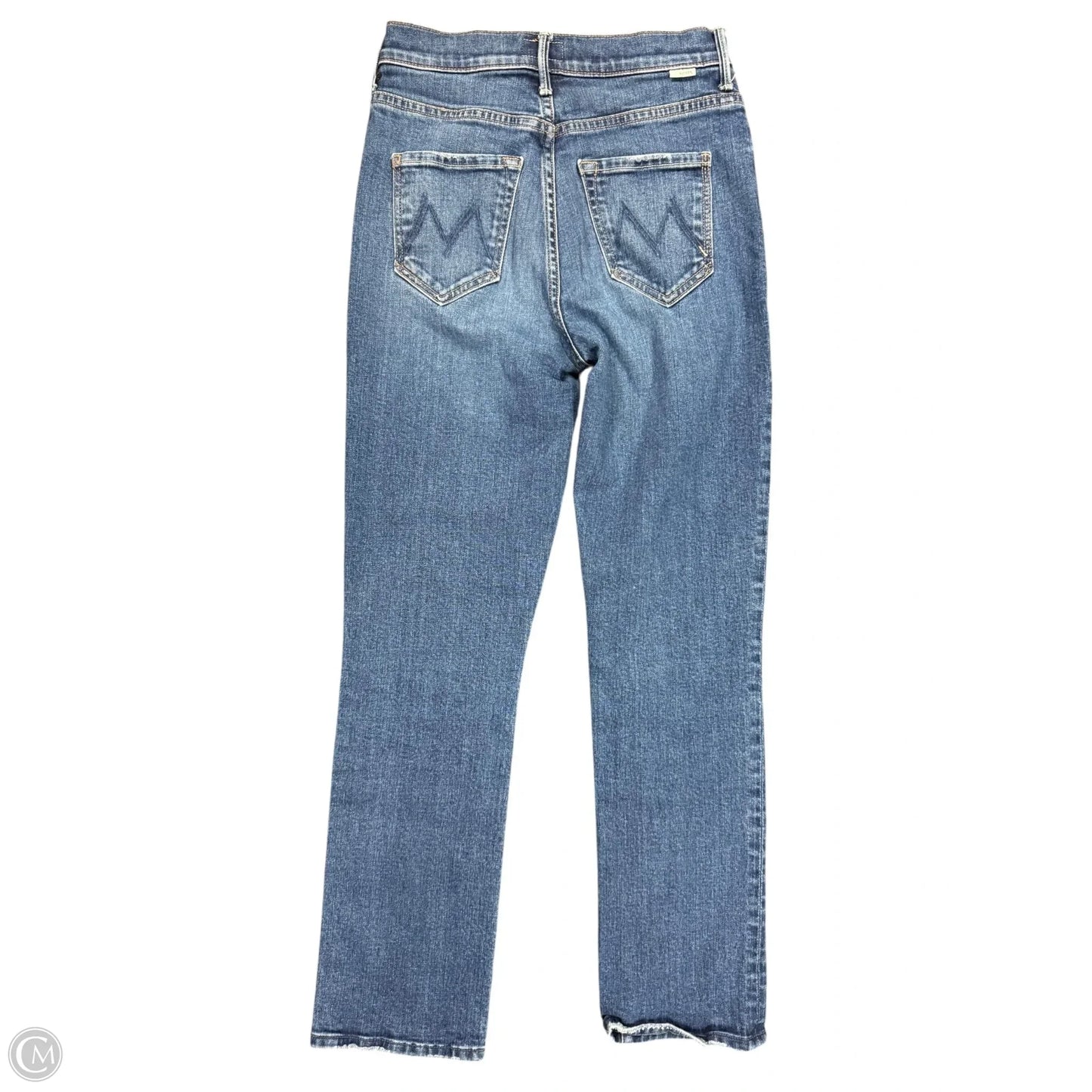 Jeans Straight By Mother In Blue Denim, Size: 2