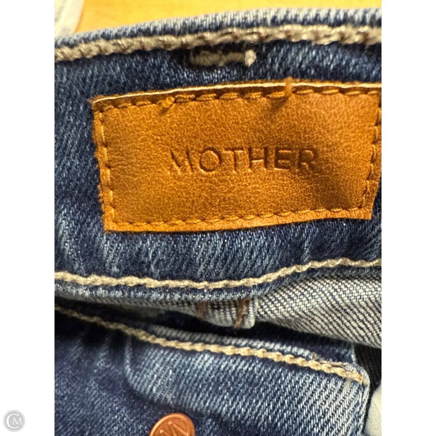 Jeans Straight By Mother In Blue Denim, Size: 2