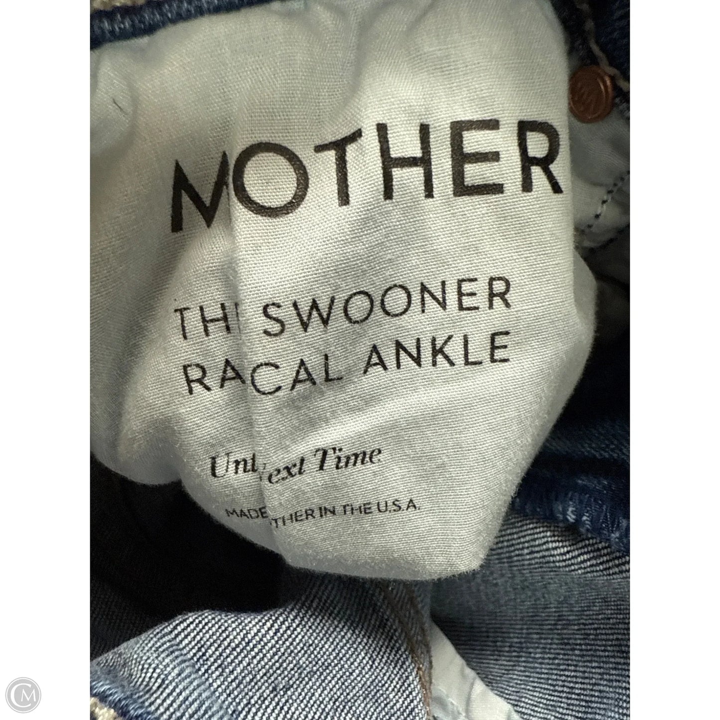 Jeans Straight By Mother In Blue Denim, Size: 2