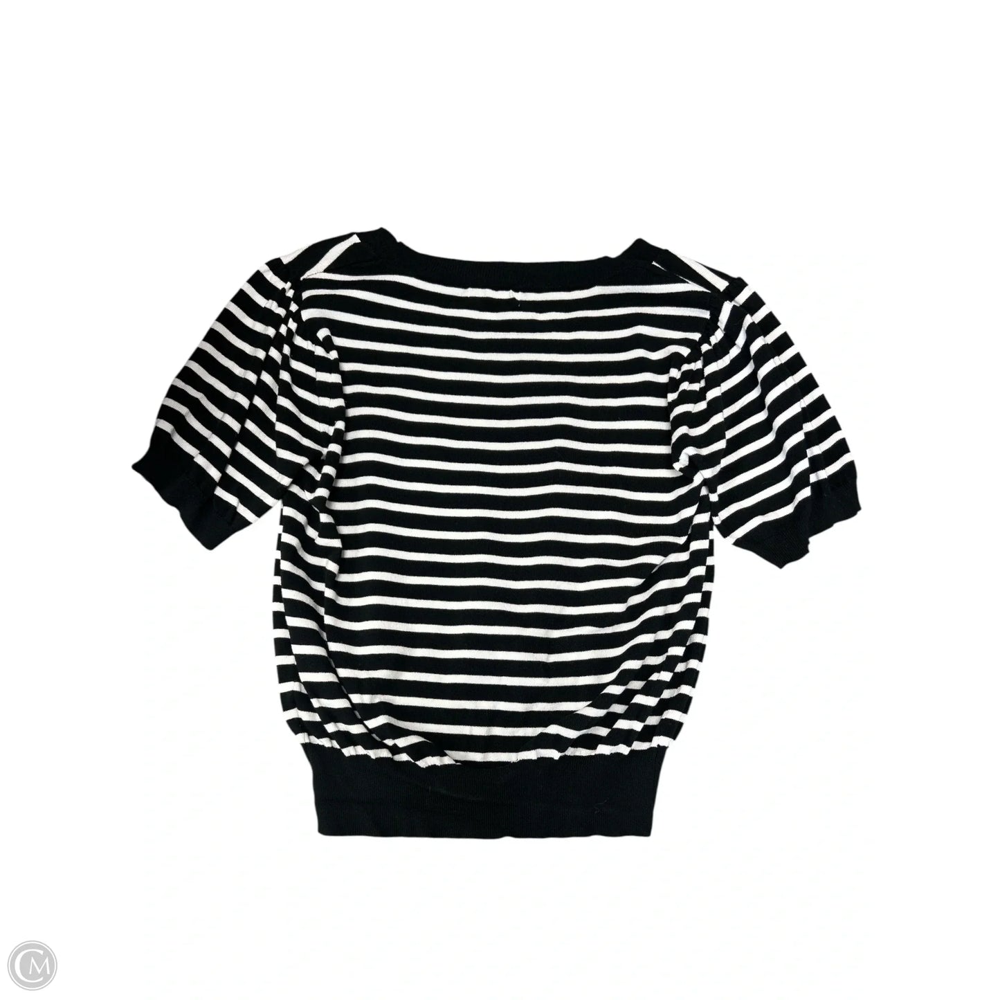 Top Short Sleeve By Anniewear In Striped Pattern, Size: M