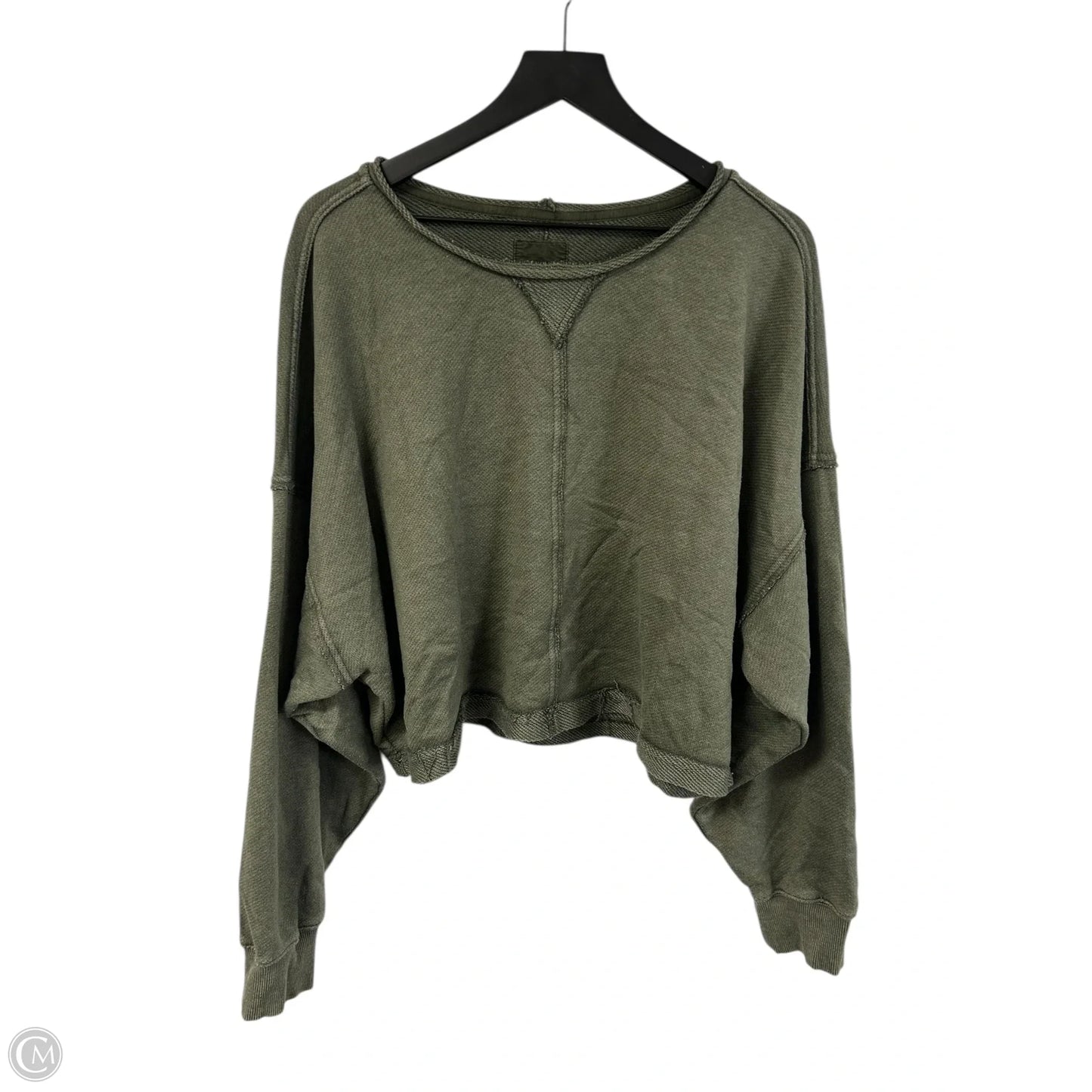Sweatshirt Crewneck By Aerie In Green, Size: Xxl