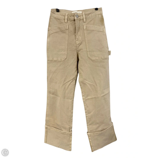 Jeans Cropped By Risen In Tan Denim, Size: 2