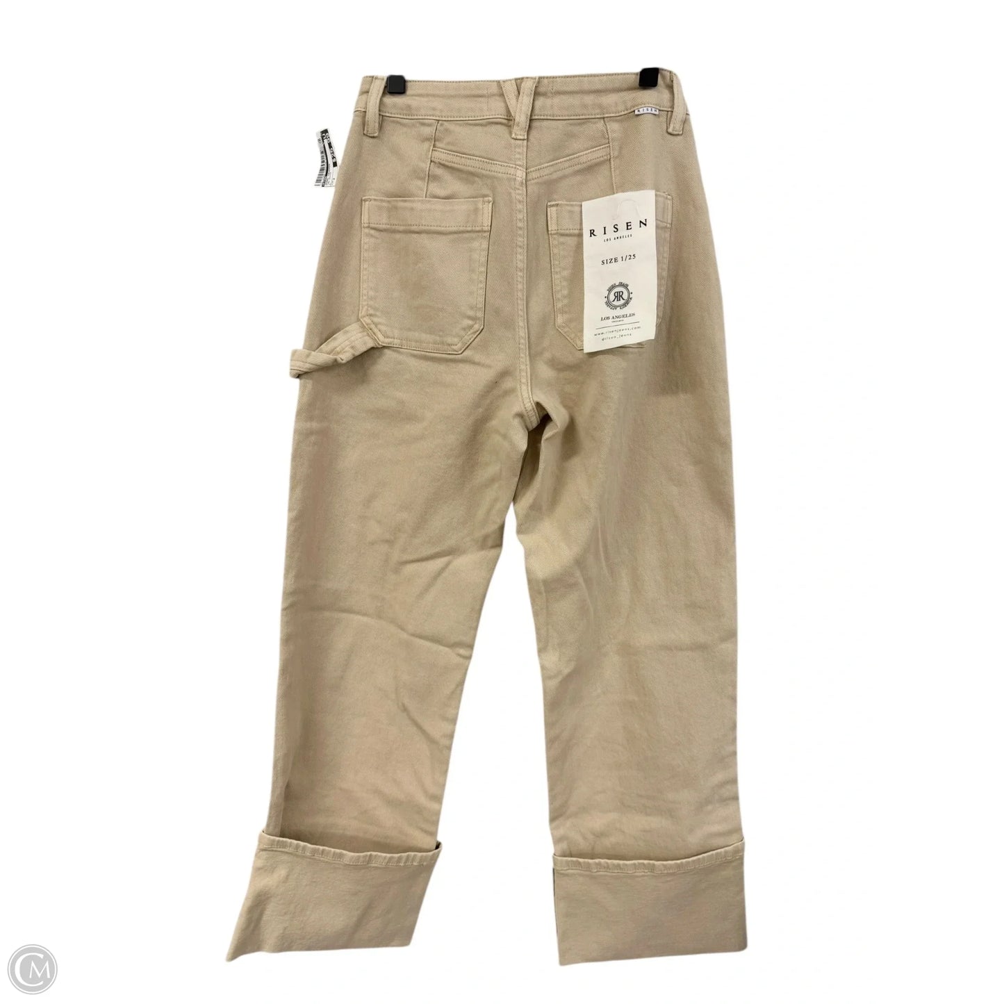 Jeans Cropped By Risen In Tan Denim, Size: 2