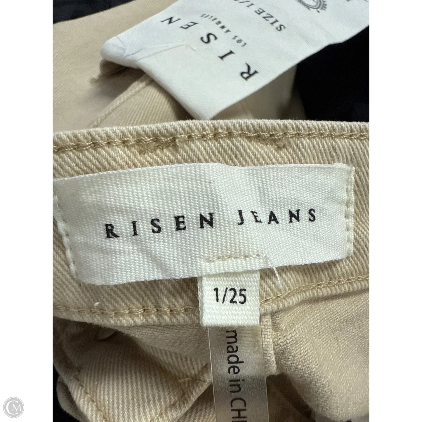 Jeans Cropped By Risen In Tan Denim, Size: 2