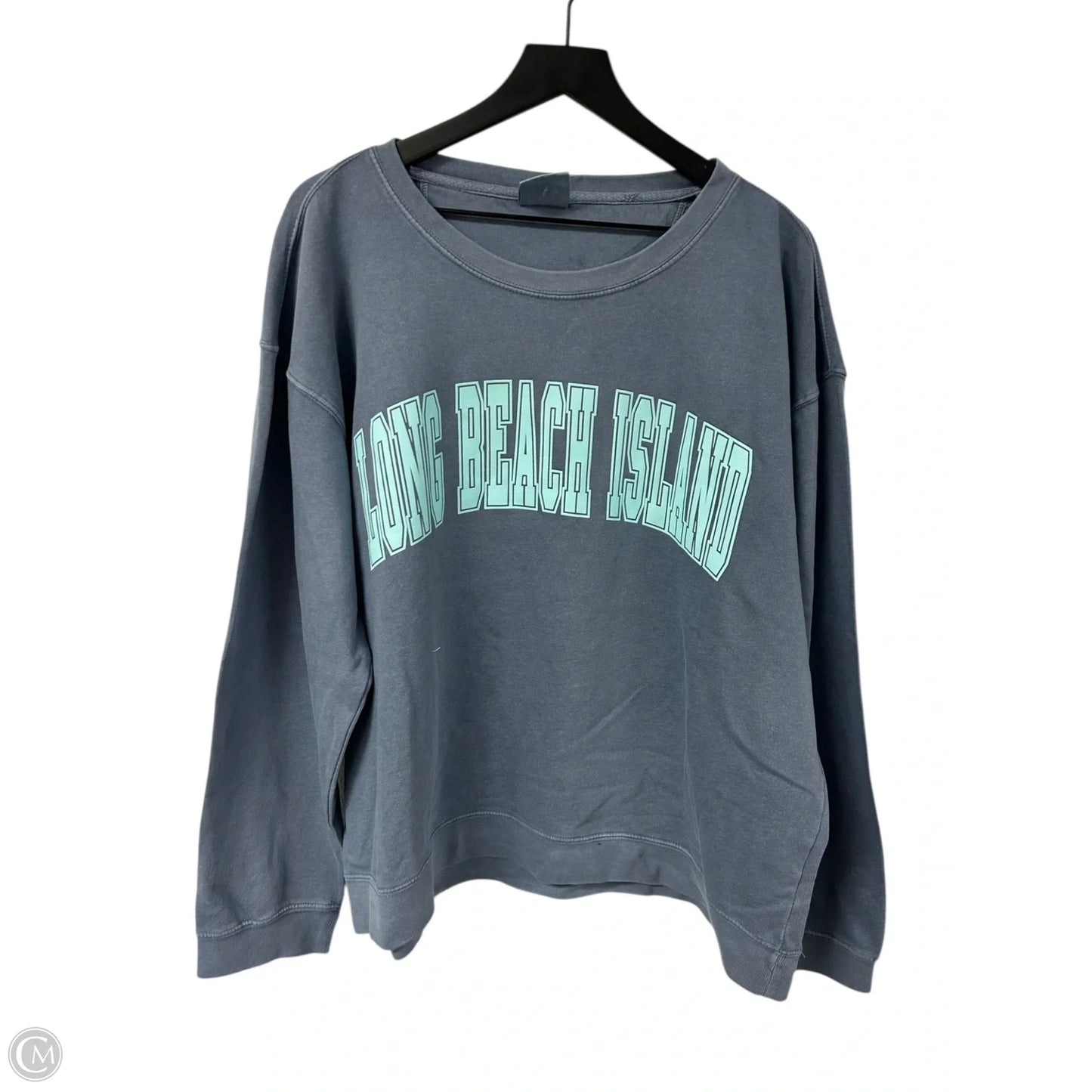 Sweatshirt Crewneck By Ocean Drive In Blue, Size: Xl