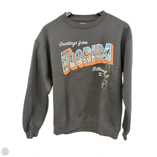 Sweatshirt Crewneck By Cmc In Grey, Size: S