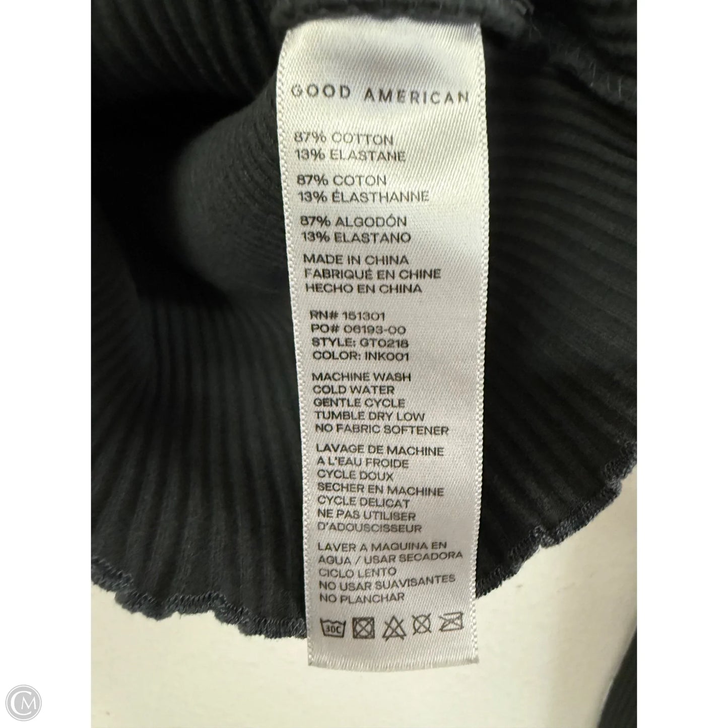 Top Long Sleeve By Good American In Green, Size: Xs