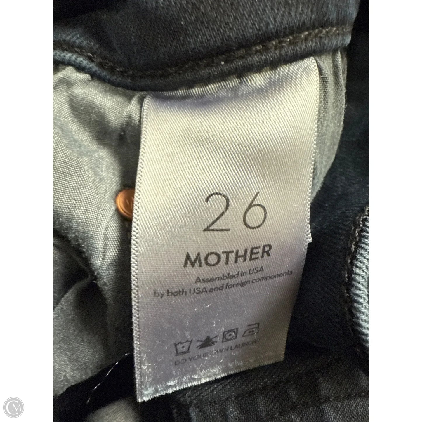 Jeans Straight By Mother In Blue Denim, Size: 2