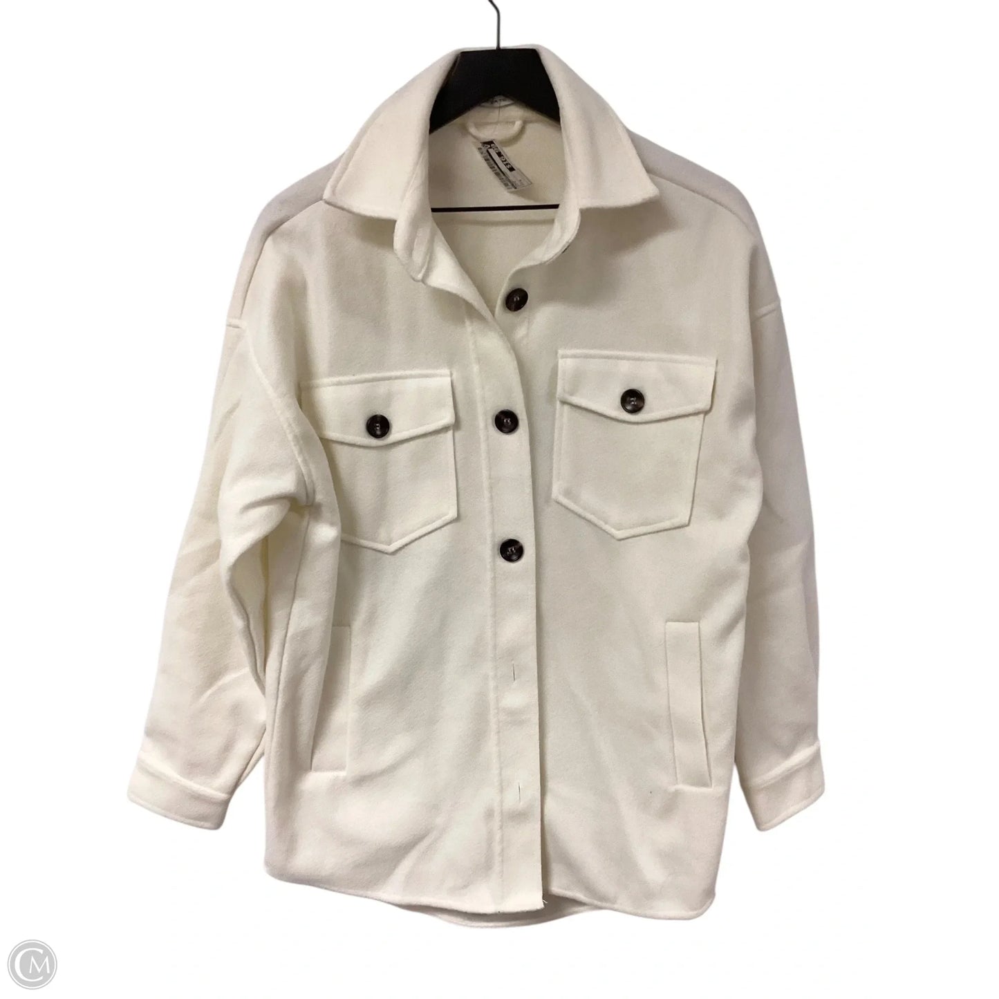 Jacket Shirt By Staccato In White, Size: S