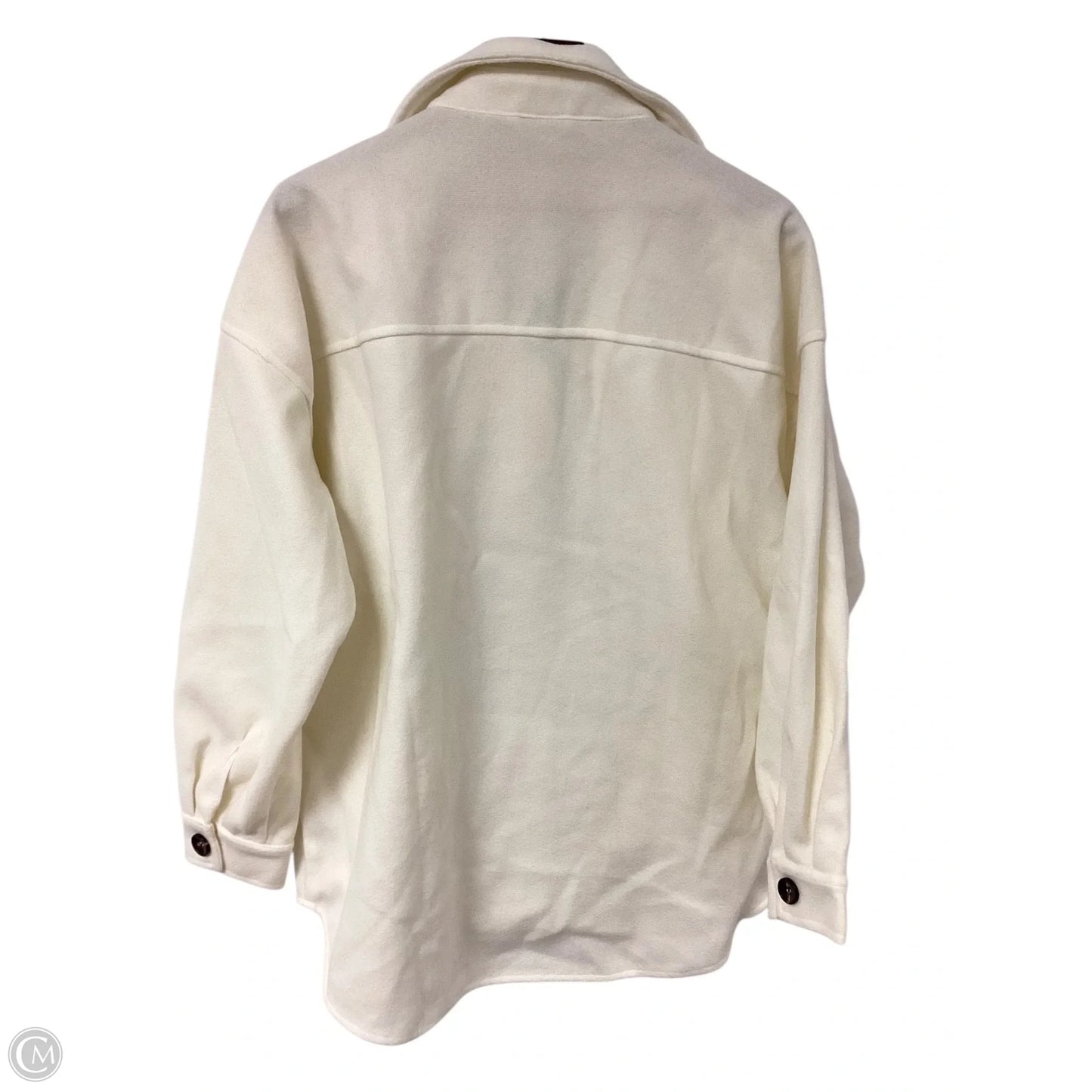 Jacket Shirt By Staccato In White, Size: S