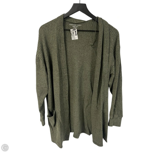 Sweater Cardigan By American Eagle In Green, Size: Xs