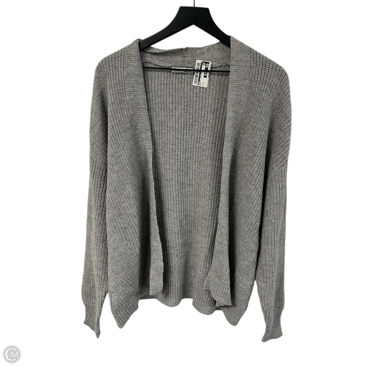 Sweater Cardigan By Dex In Grey, Size: M