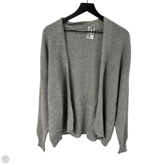 Sweater Cardigan By Dex In Grey, Size: M