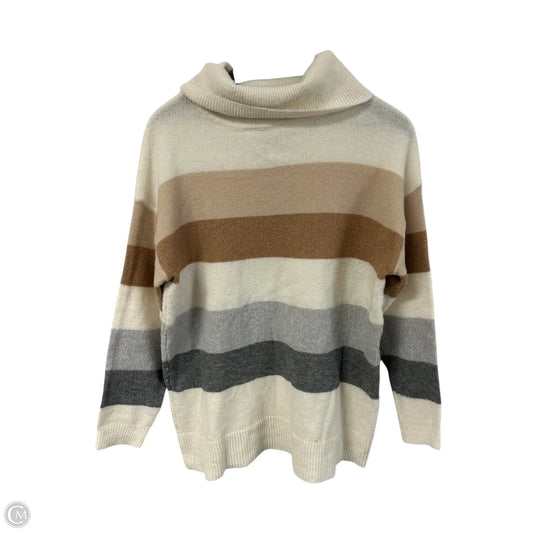 Sweater By Staccato In Tan & White, Size: M