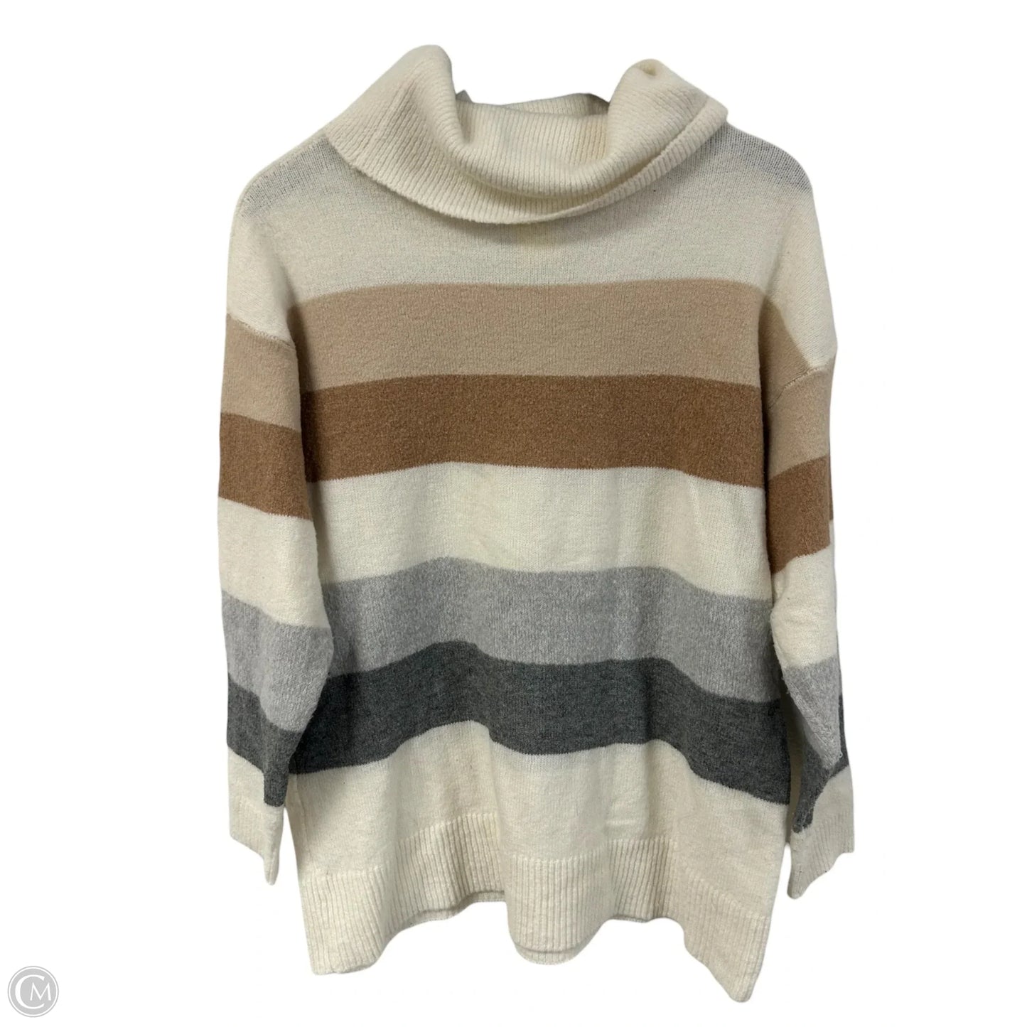 Sweater By Staccato In Tan & White, Size: M