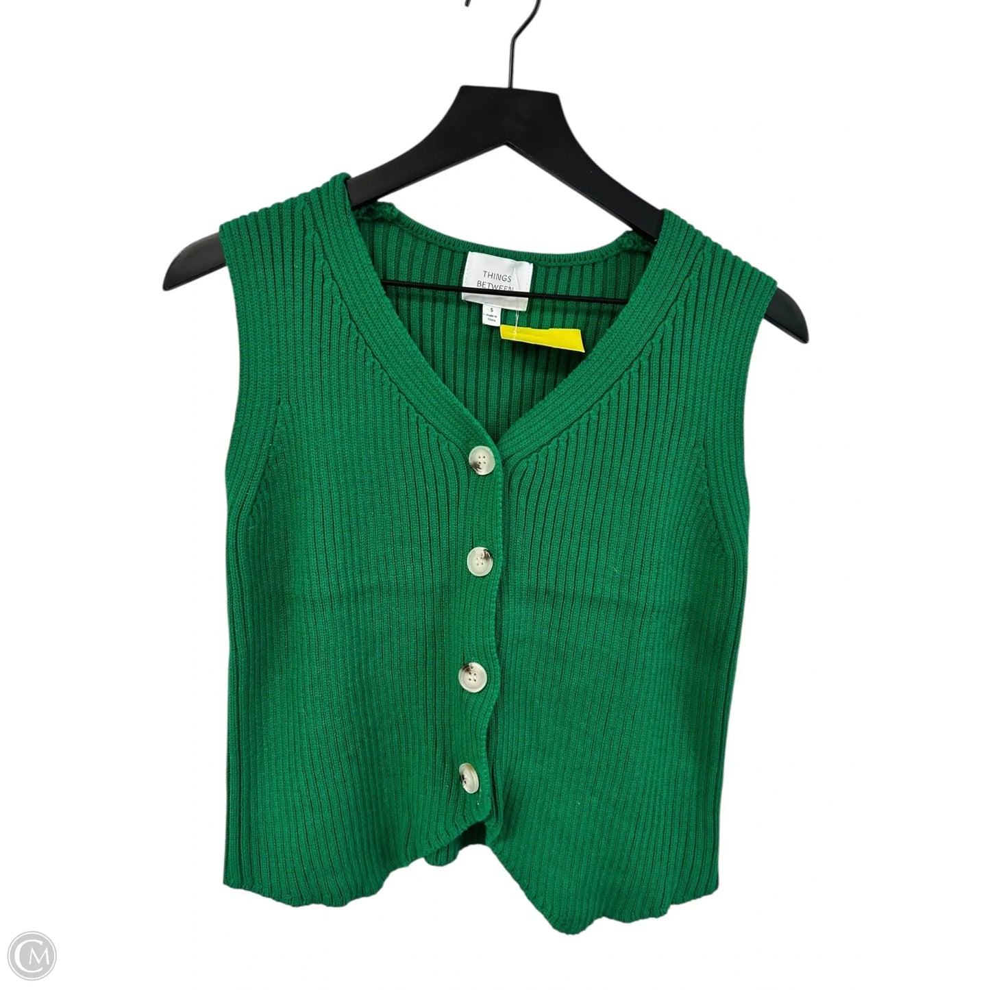 Vest Sweater By Cmc In Green, Size: S