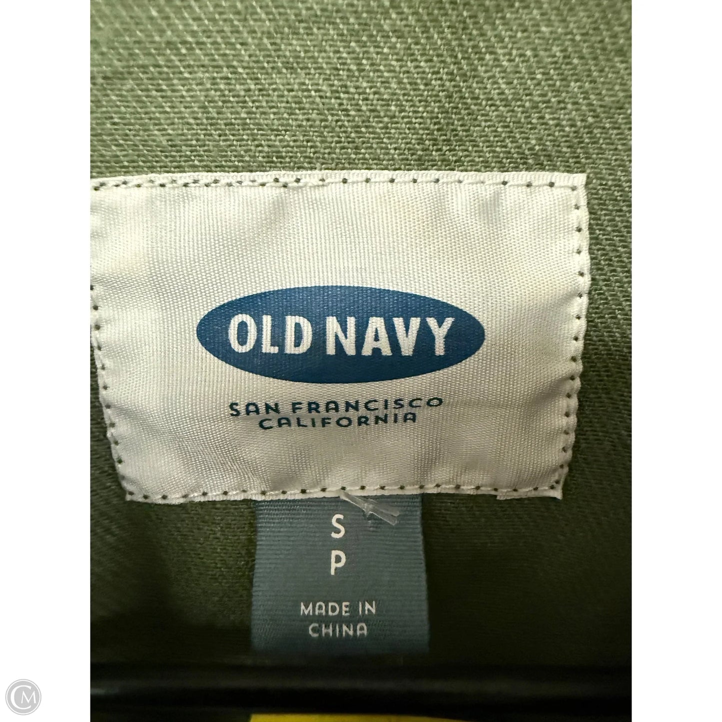 Jacket Denim By Old Navy In Green Denim, Size: S