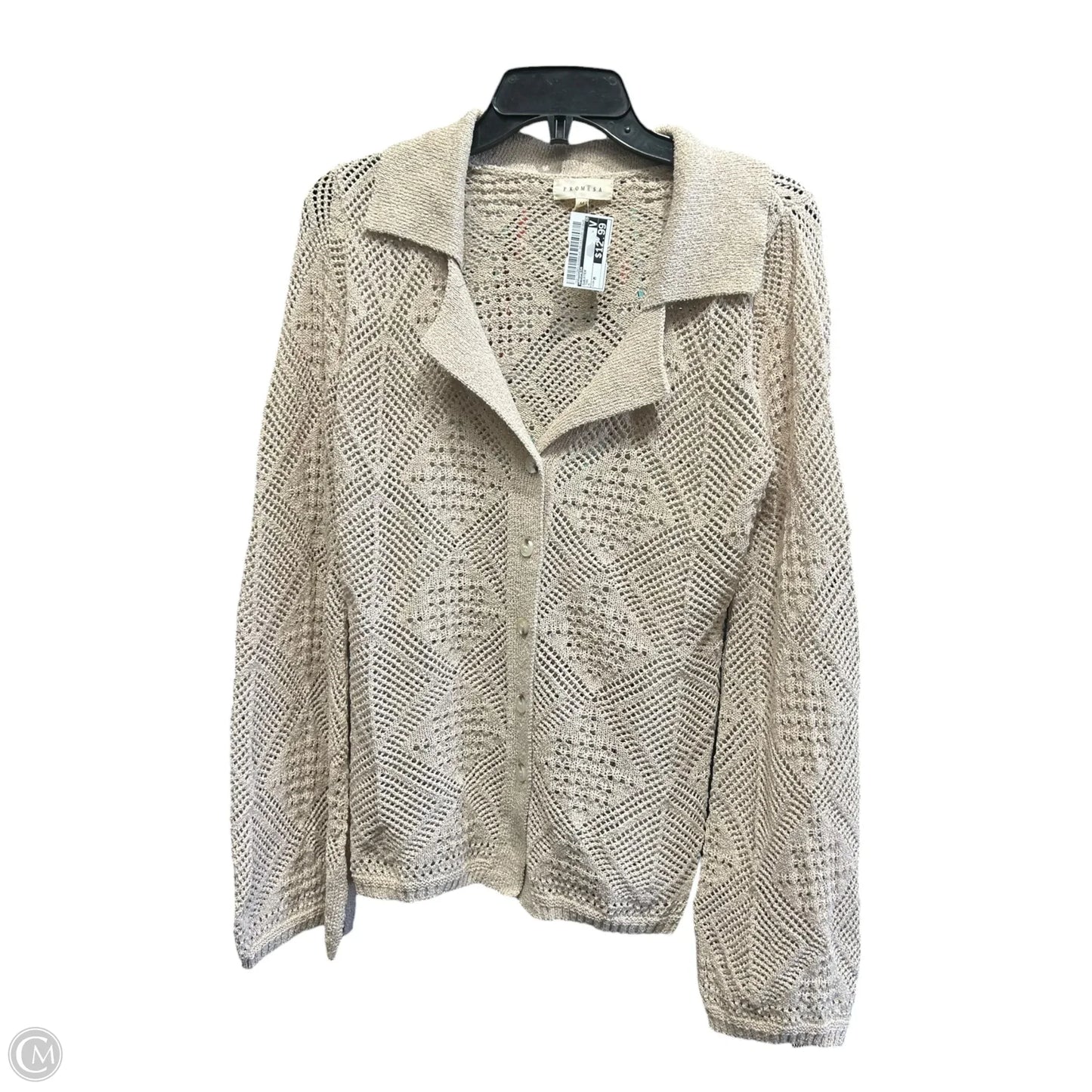 Sweater By Promesa In Tan, Size: M