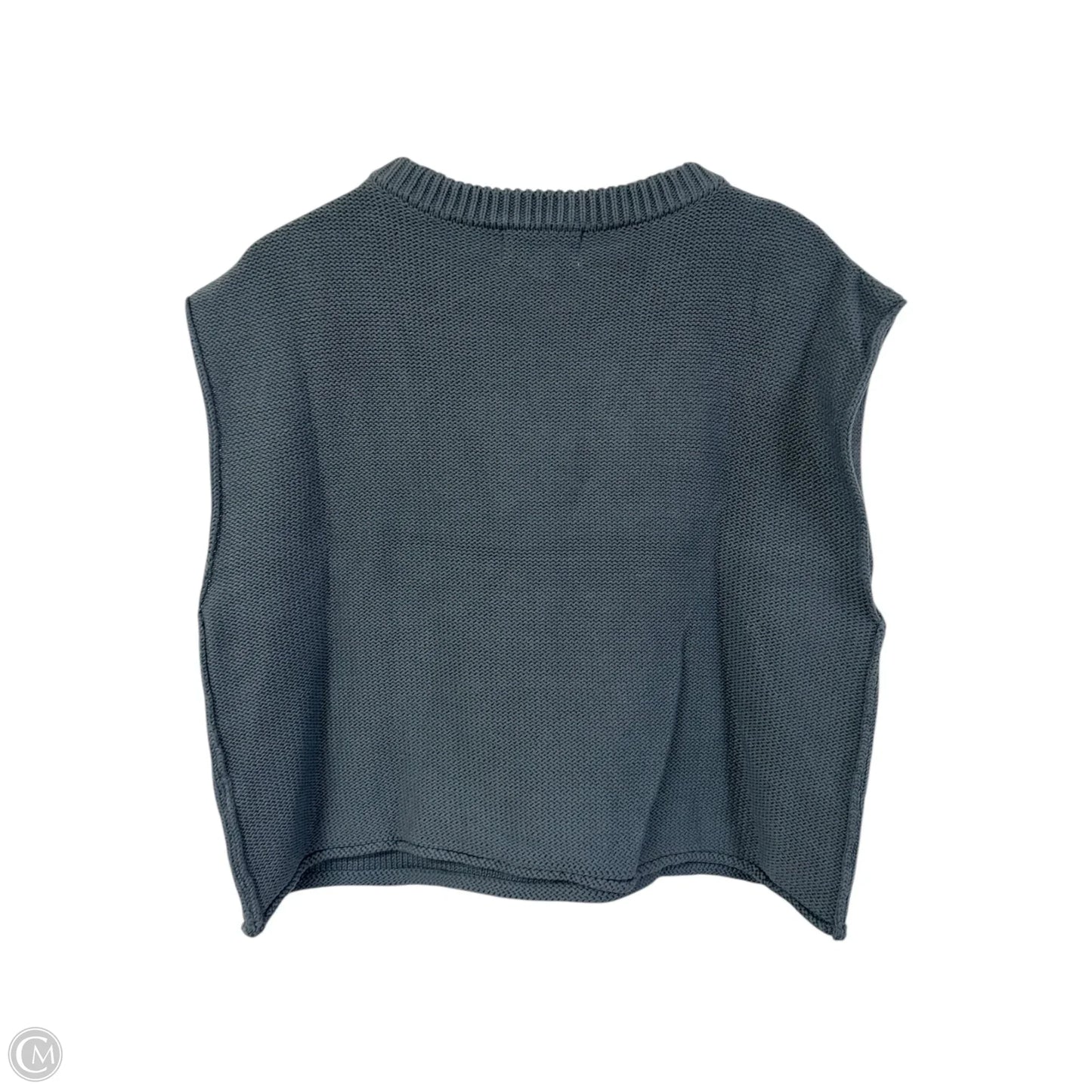 Sweater Short Sleeve By Cmc In Blue, Size: M