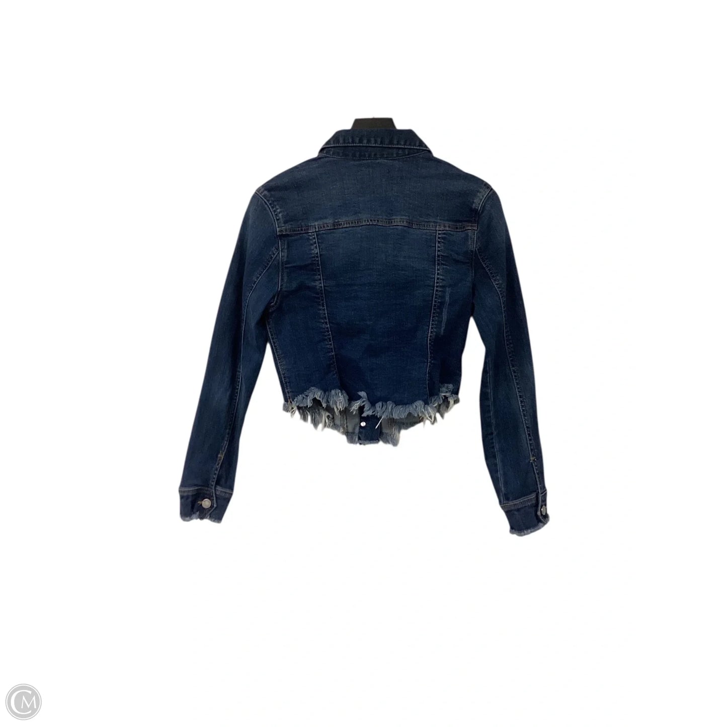 Jacket Denim By Black Label In Blue Denim, Size: S