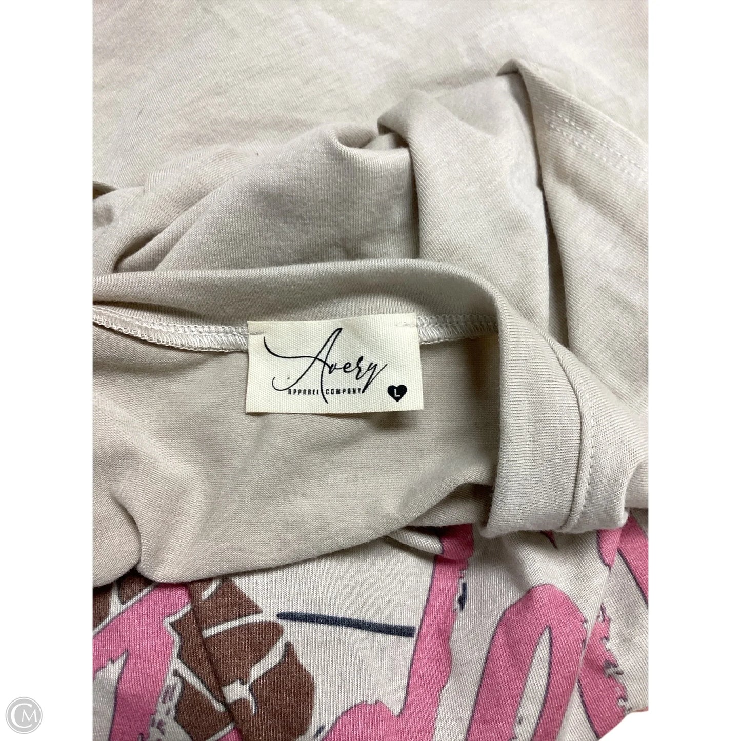 Top Sleeveless By Cmc In Tan, Size: L