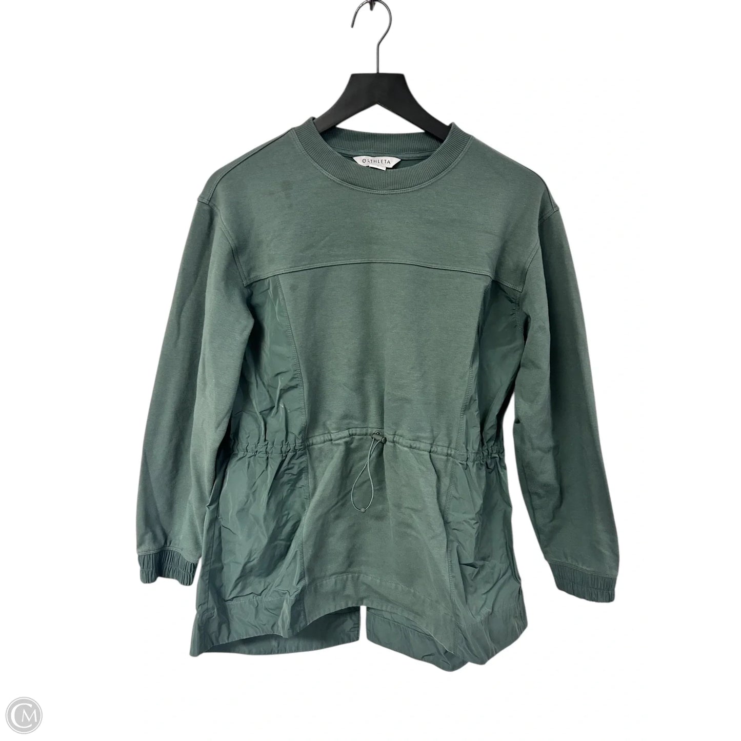 Athletic Sweatshirt Crewneck By Athleta In Green, Size: S