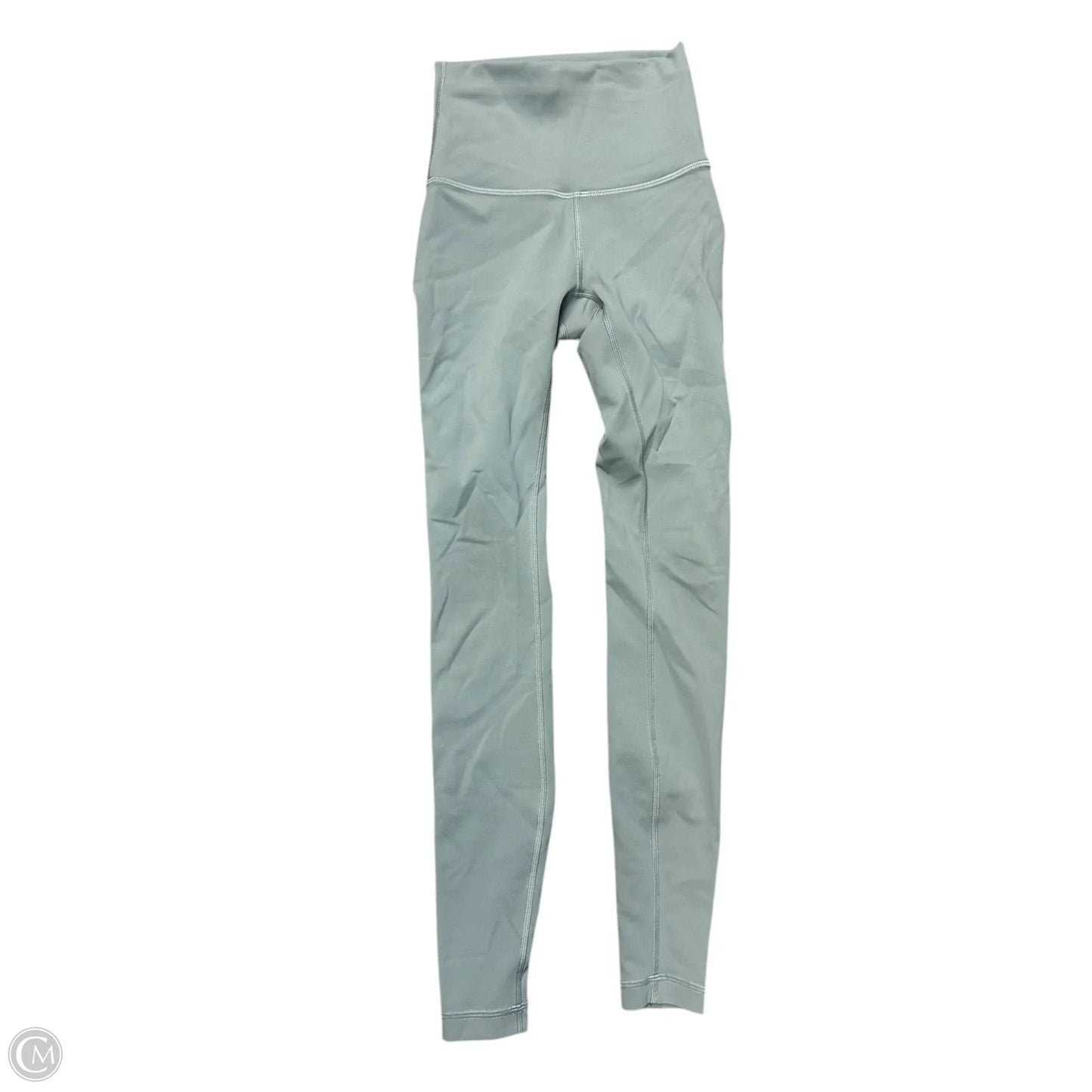 Athletic Leggings By Lululemon In Green, Size: 0