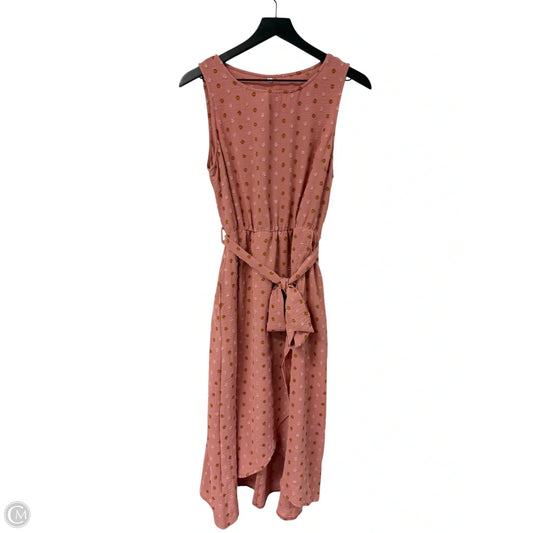 Dress Casual Midi By Cme In Pink, Size: M