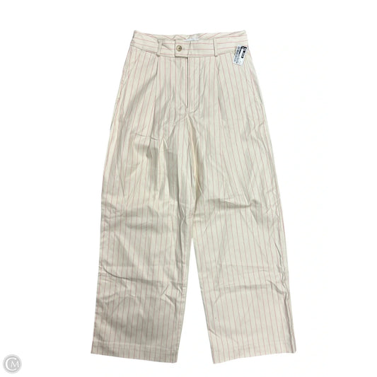 Pants Wide Leg By Banana Republic In Cream & Pink, Size: 6