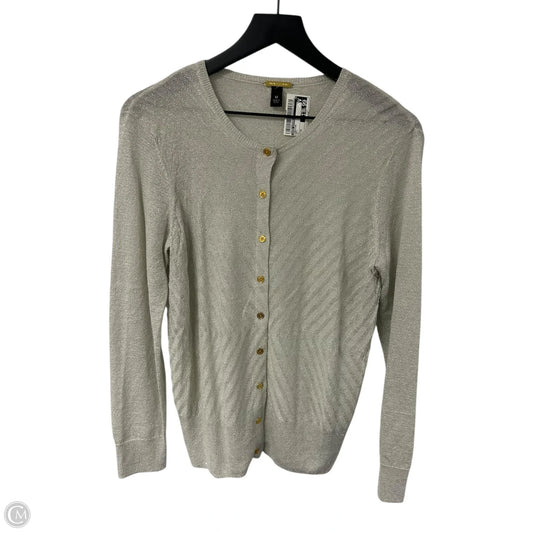 Cardigan By Dana Buchman In Grey, Size: M