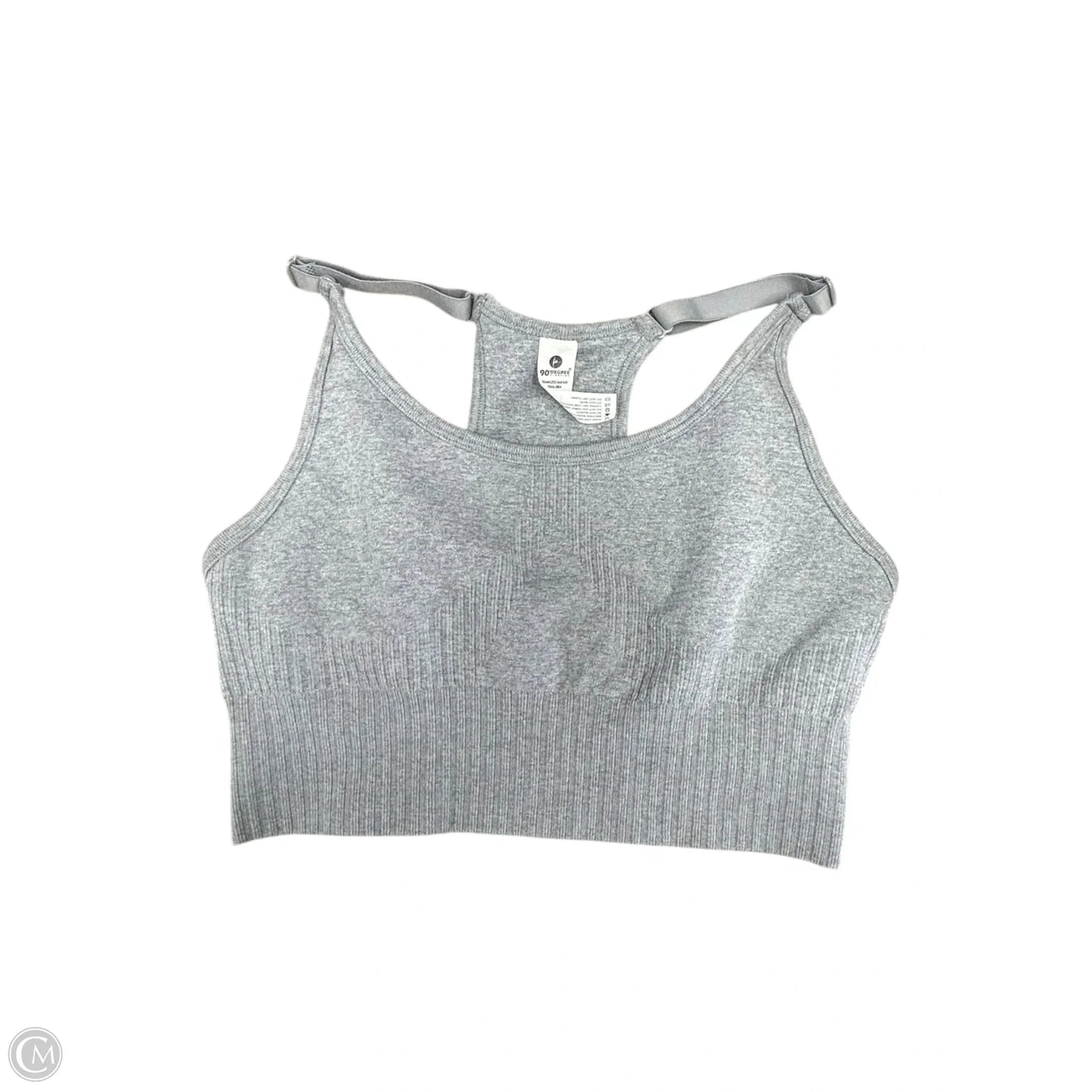 Athletic Bra By 90 Degrees By Reflex In Grey, Size: M