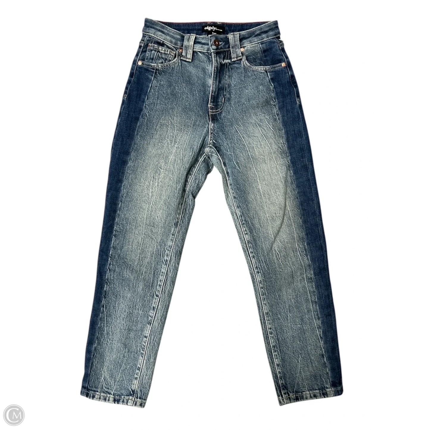 Jeans Straight By Edgely In Blue Denim, Size: 2