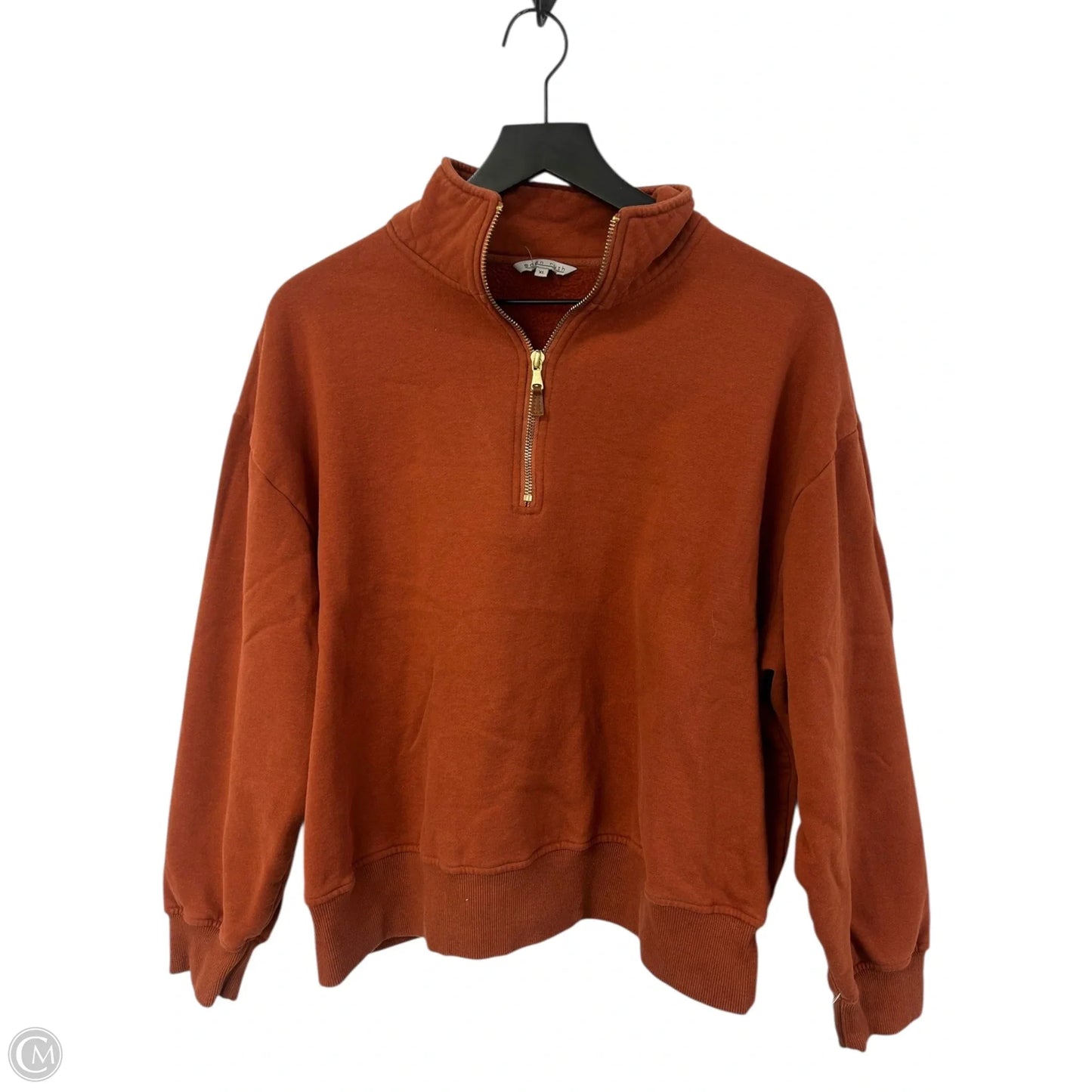 Sweatshirt Collar By Clothes Mentor In Orange, Size: Xl